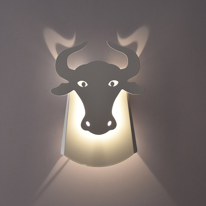 Skørter | Metal Ox Wall Lamp Modern Integrated Led Indoor Wall Lamp for Living Room