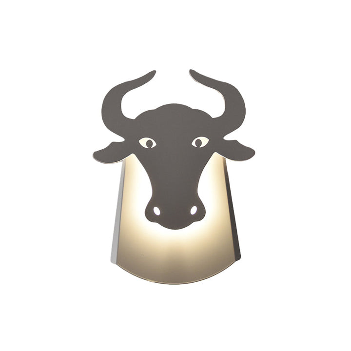 Skørter | Metal Ox Wall Lamp Modern Integrated Led Indoor Wall Lamp for Living Room