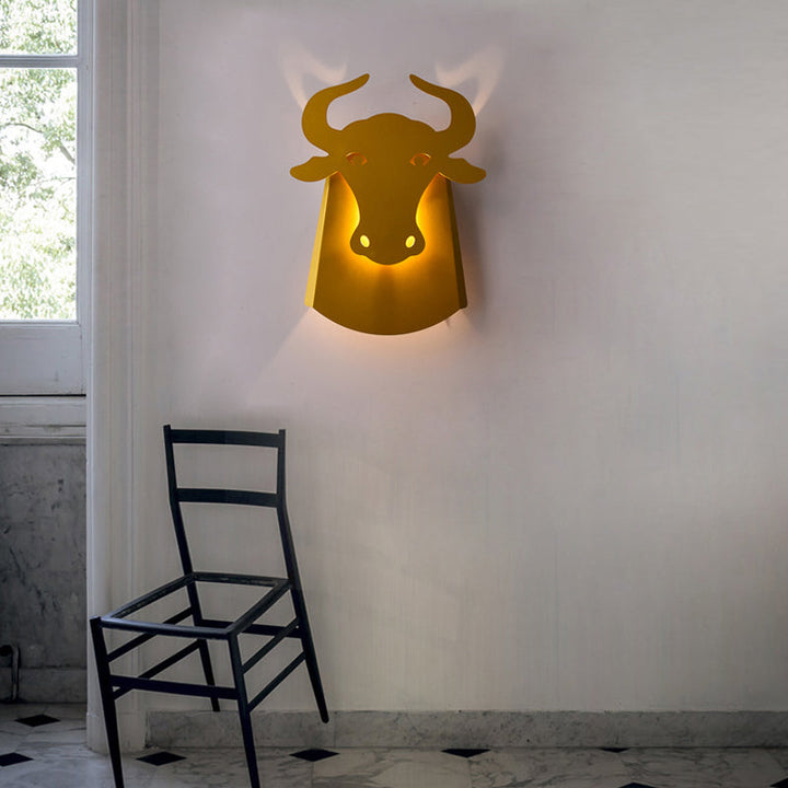 Skørter | Metal Ox Wall Lamp Modern Integrated Led Indoor Wall Lamp for Living Room