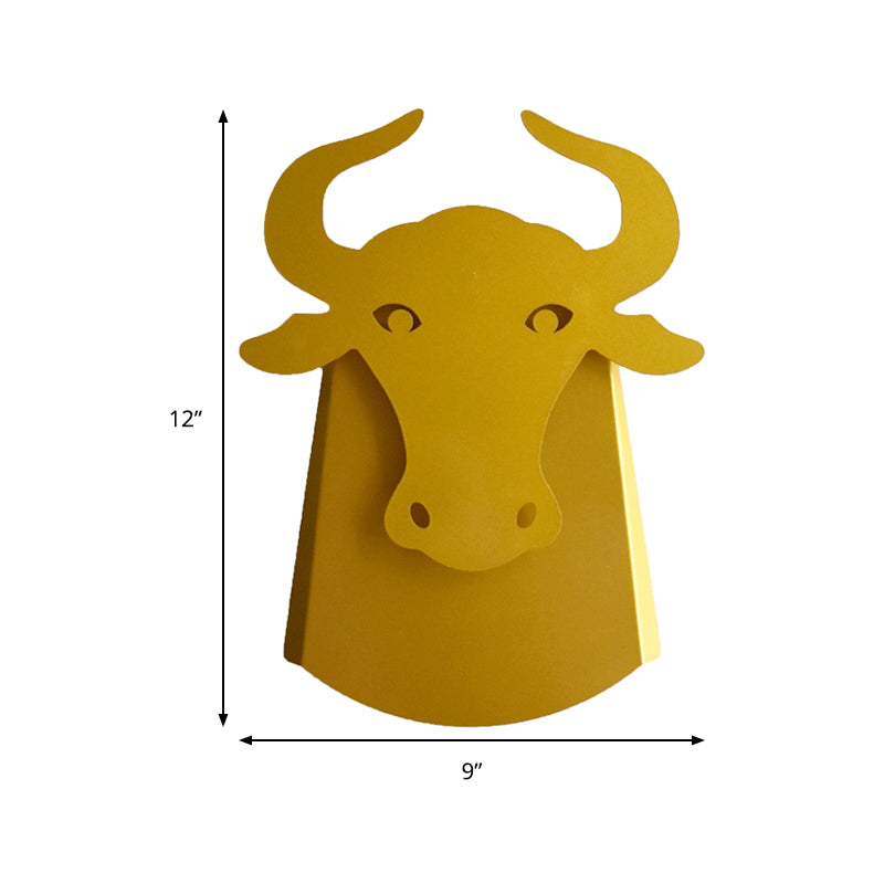 Skørter | Metal Ox Wall Lamp Modern Integrated Led Indoor Wall Lamp for Living Room