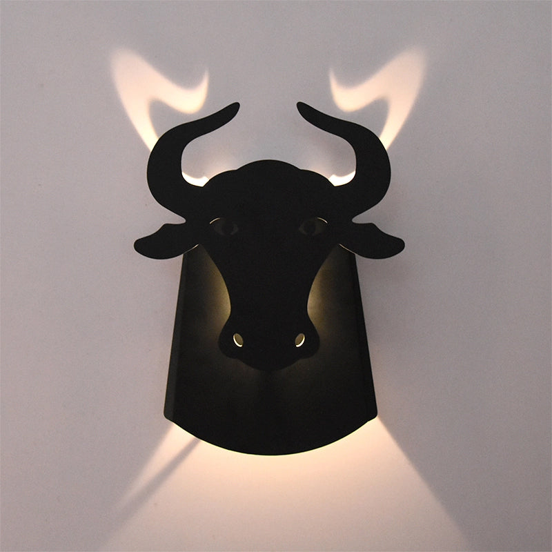 Skørter | Metal Ox Wall Lamp Modern Integrated Led Indoor Wall Lamp for Living Room