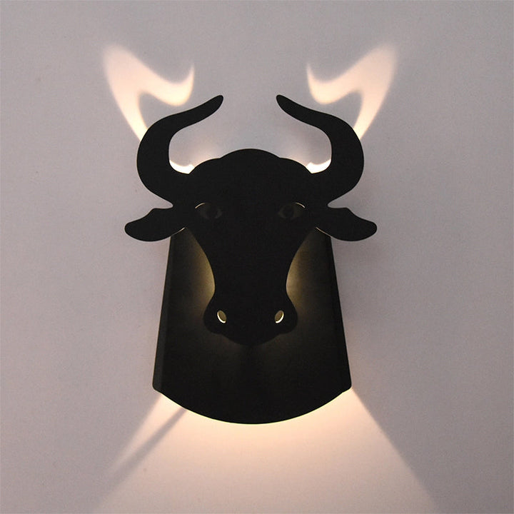 Skørter | Metal Ox Wall Lamp Modern Integrated Led Indoor Wall Lamp for Living Room