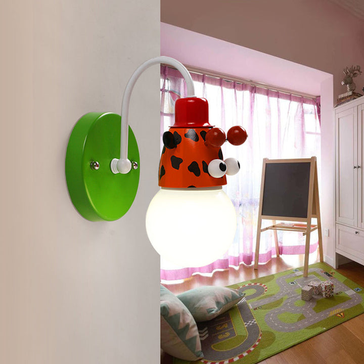 Skørter | Metal Giraffe Wall Lamp 1 Light Animal Multi-Colored Lamp for Hall Bedroom