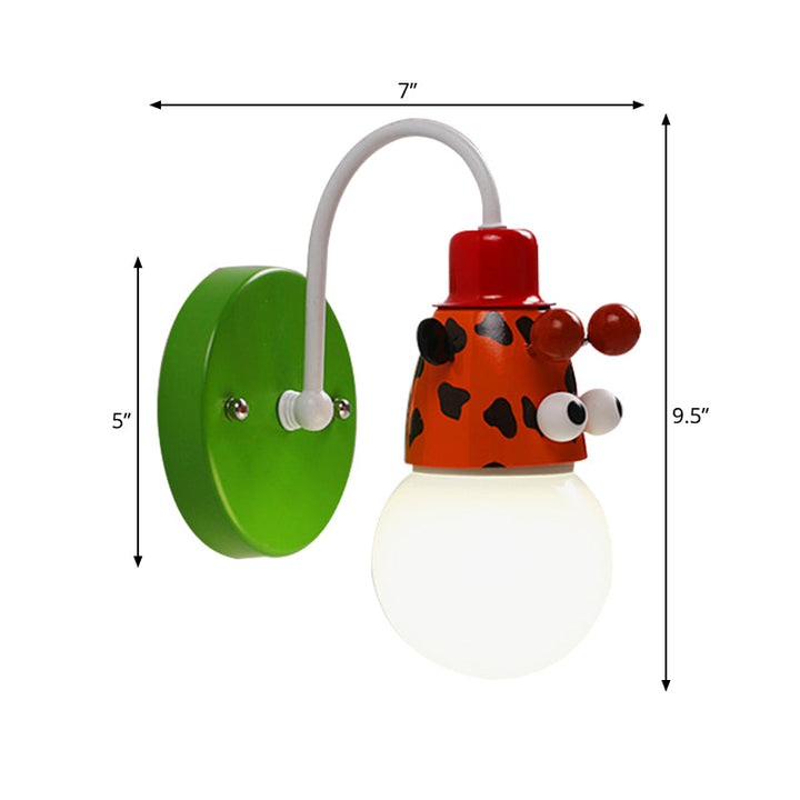 Skørter | Metal Giraffe Wall Lamp 1 Light Animal Multi-Colored Lamp for Hall Bedroom