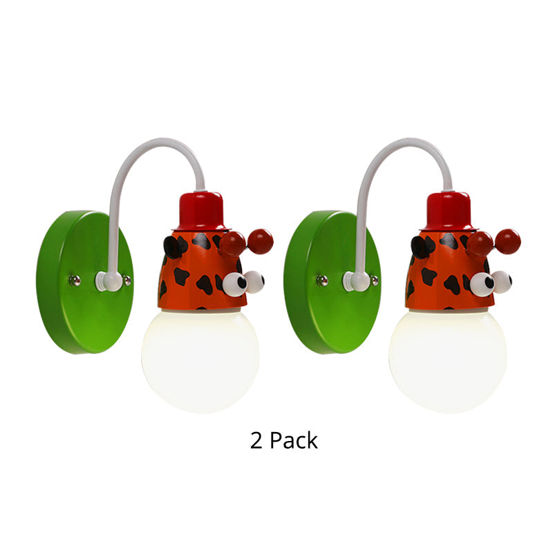 Skørter | Metal Giraffe Wall Lamp 1 Light Animal Multi-Colored Lamp for Hall Bedroom