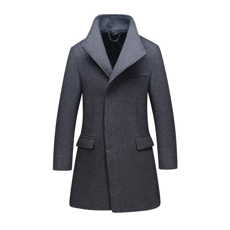 Men's Elegant and Warm Coat with Modern Collar Lisslune