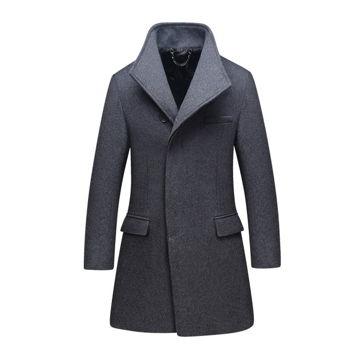 Men's Elegant and Warm Coat with Modern Collar Lisslune