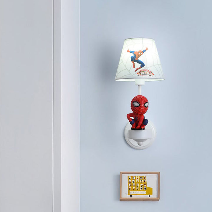 Skørter | Resin Cartoon Character Wall Light Single Lamp Beautiful Modern Wall Lamp in Red