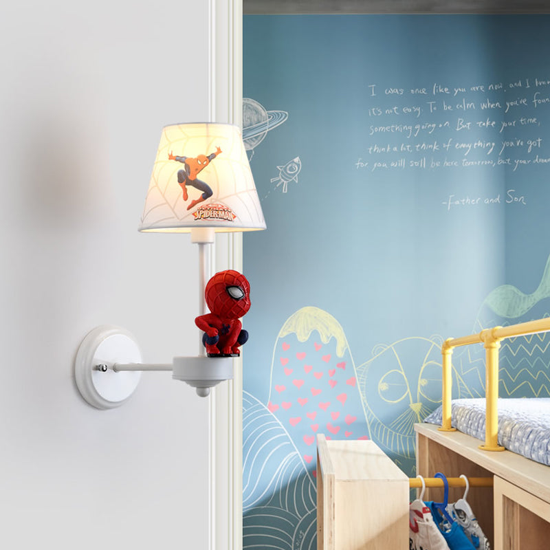 Skørter | Resin Cartoon Character Wall Light Single Lamp Beautiful Modern Wall Lamp in Red