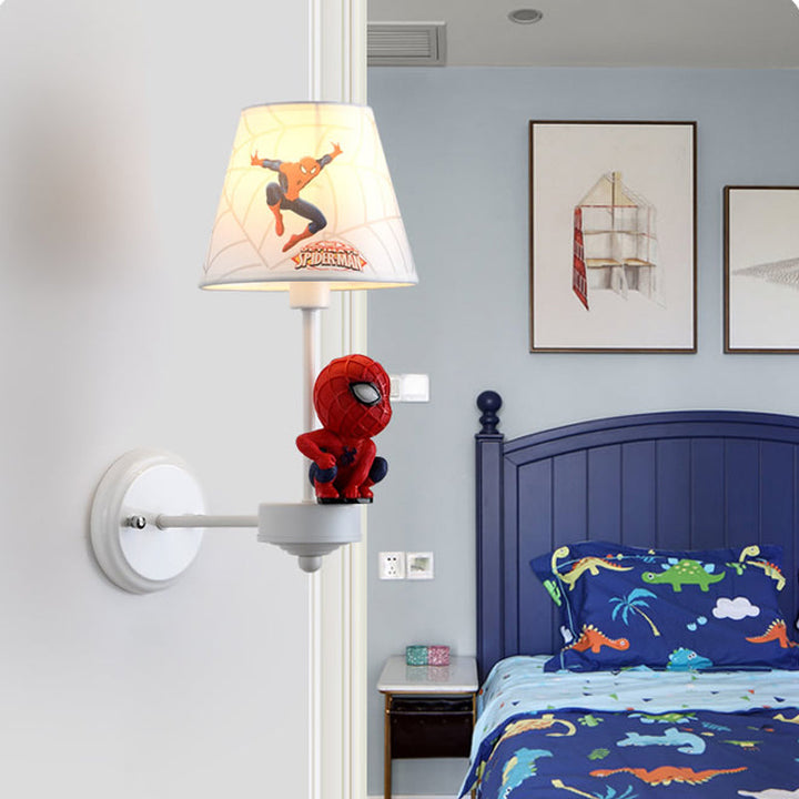 Skørter | Resin Cartoon Character Wall Light Single Lamp Beautiful Modern Wall Lamp in Red