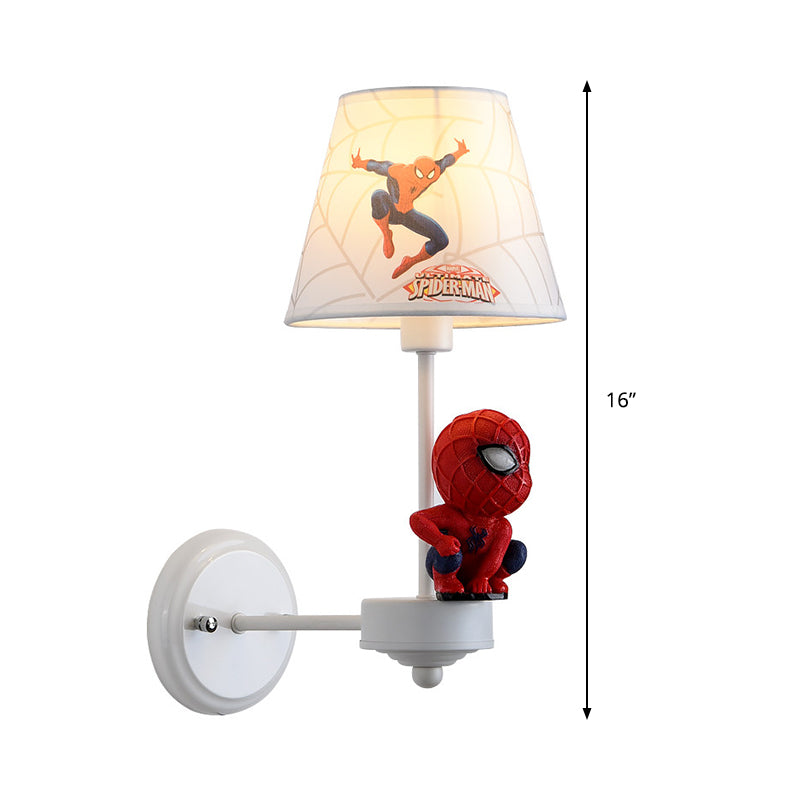 Skørter | Resin Cartoon Character Wall Light Single Lamp Beautiful Modern Wall Lamp in Red