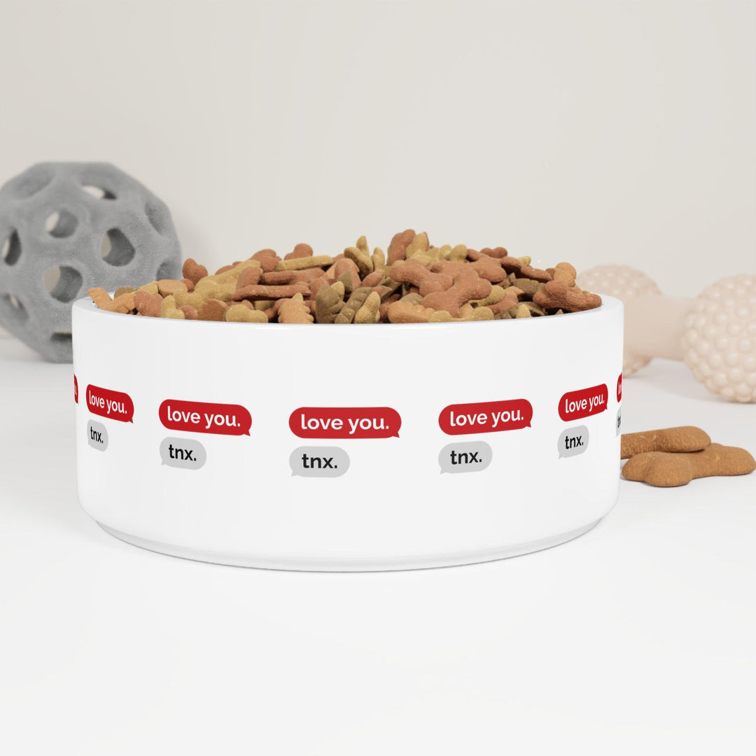 Lisslune | Adjustable Valentine's Day Ceramic Pet Bowl - Elegant Dining Experience for Your Furry Companion