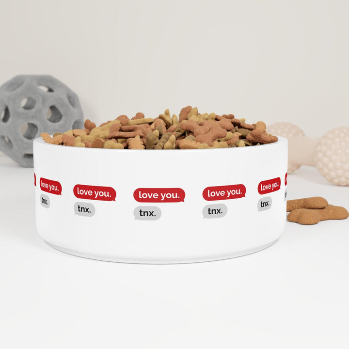 Lisslune | Adjustable Valentine's Day Ceramic Pet Bowl - Elegant Dining Experience for Your Furry Companion