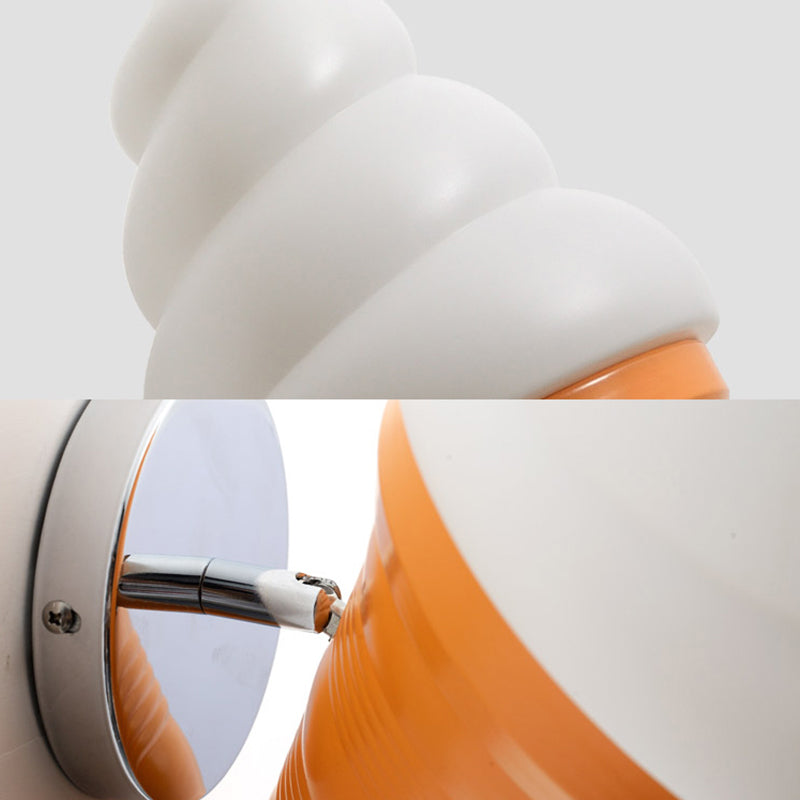 Skørter | Plastic Sweet Corn Wall Lamp One Light Creative Modern Wall Lamp in Beige for Restaurant