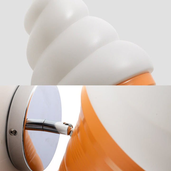 Skørter | Plastic Sweet Corn Wall Lamp One Light Creative Modern Wall Lamp in Beige for Restaurant