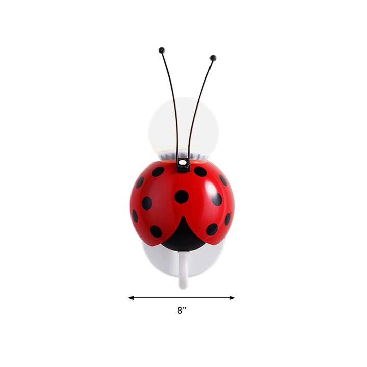 Skørter | Red Ladybug Small Wall Light A Head Contemporary Plastic Wall Light for Stairs