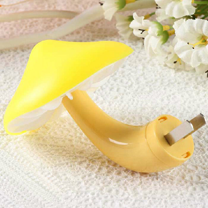 Skørter | Beautiful white LED wall lamp mushroom 1 head plastic plug wall light for hallway