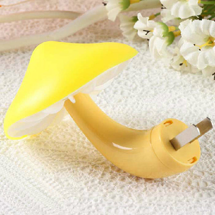 Skørter | Beautiful white LED wall lamp mushroom 1 head plastic plug wall light for hallway
