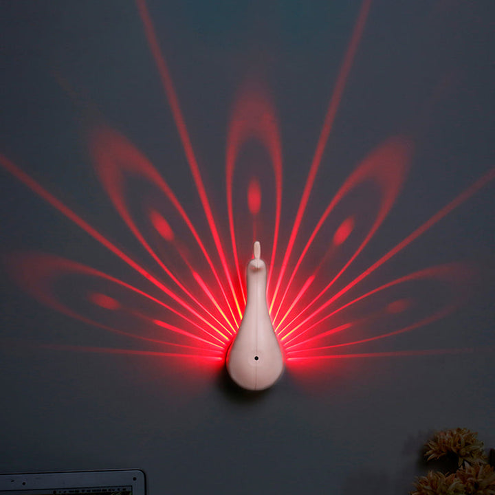 Skørter | Creative Animal Peacock Night Light Energy-Saving LED Wall Lamp for Hallway Kids Room