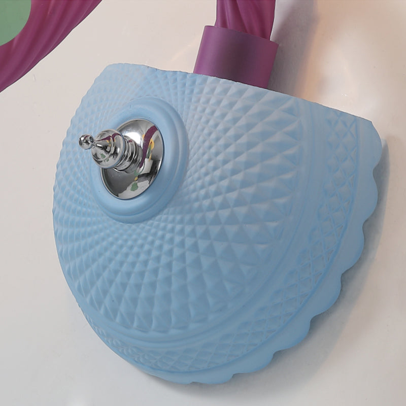 Skørter | Children's Wall Lamp with Bell & Drop Decorative Glass in Multiple Colors for the Nursery