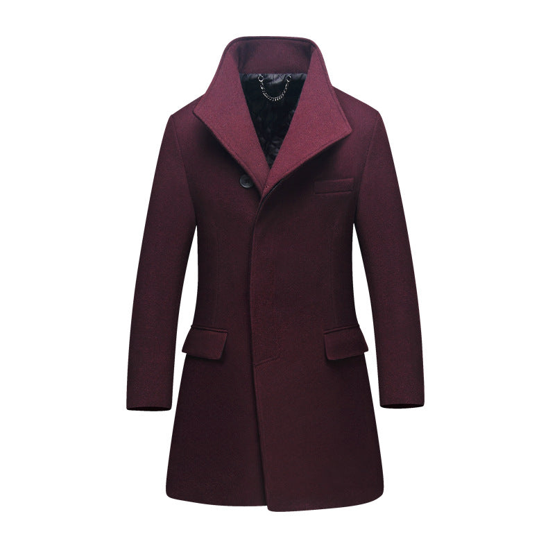 Men's Elegant and Warm Coat with Modern Collar Lisslune