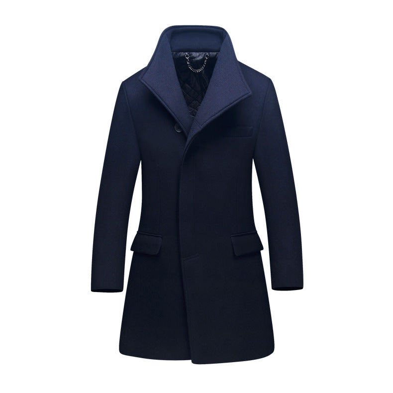 Men's Elegant and Warm Coat with Modern Collar Lisslune