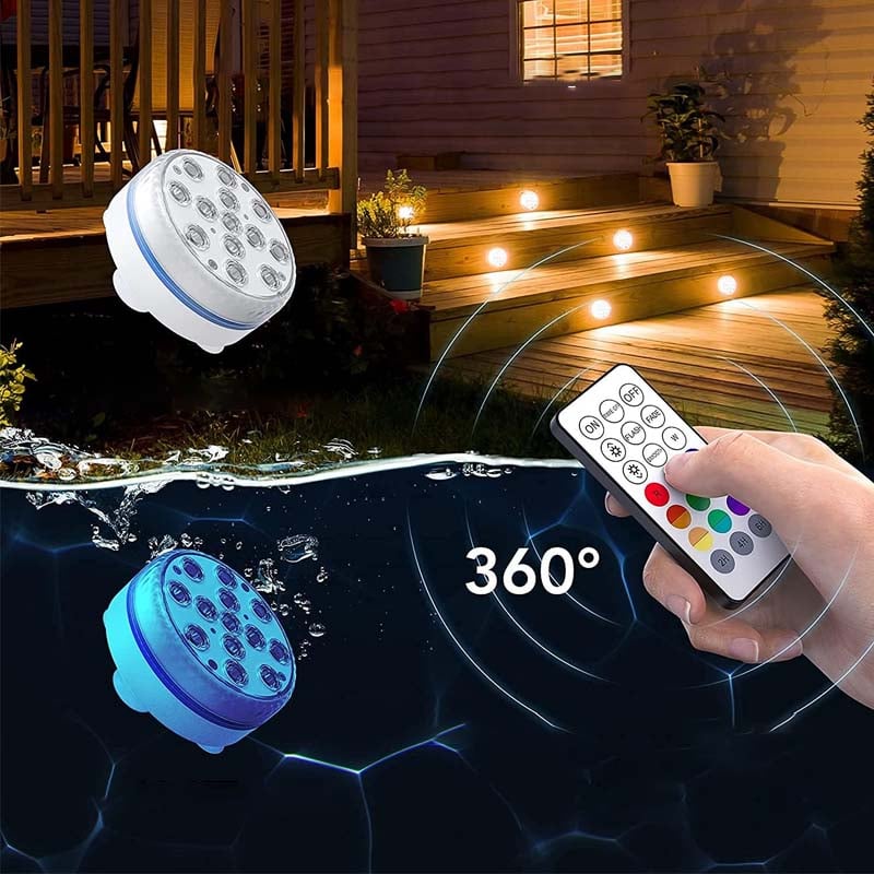 Lisslune | Double-layer waterproof self-adhesive LED pool light