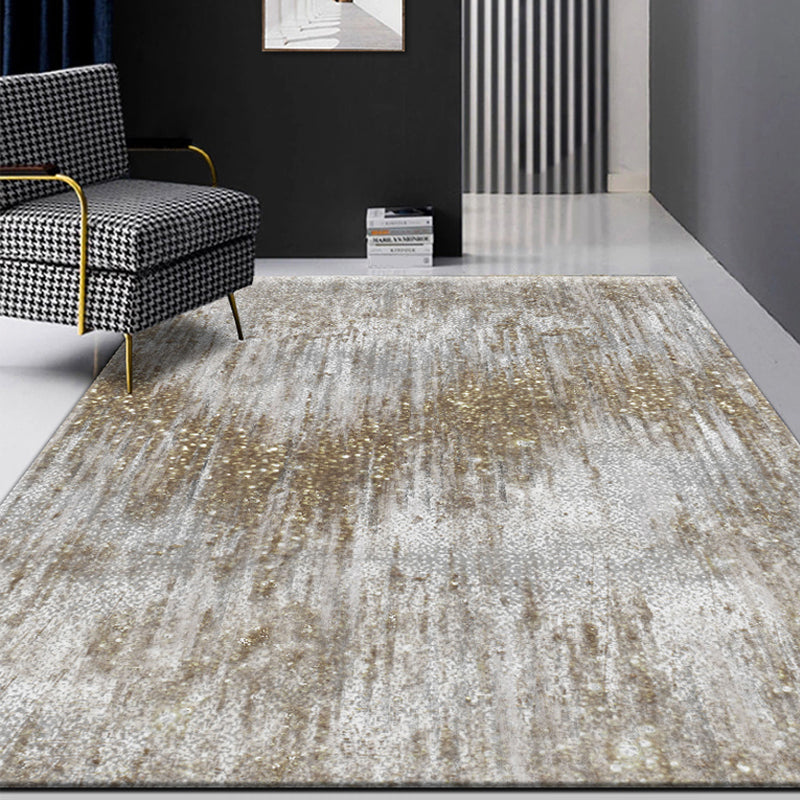 Lisslune | Gray industrial indoor carpet polyester abstract carpet washable non-slip carpet for bedroom