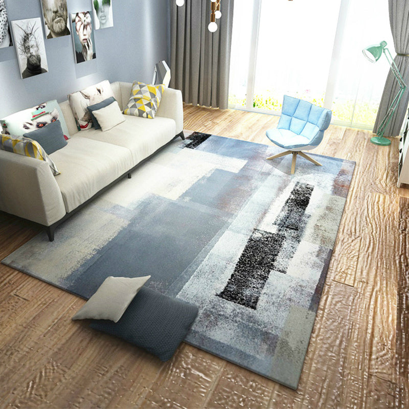 Lisslune | Unique Abstract Rug Modernism Rug Polyester Machine Washable Non-Slip Pet Friendly Carpet for Living Room
