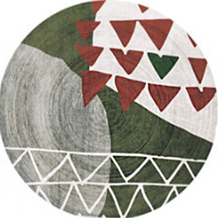 Lisslune | Creative Northern Rug Multi Color Marble Geometric Shapes Carpet Stain-Resistant Pet-Friendly Rug for Living Room