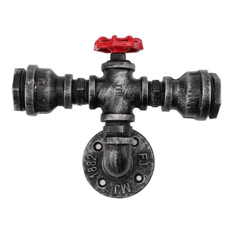 Skørter | Iron Silver/Bronze Wall Lamp Pipeline Head 2-Light Industrial Wall Lighting Ideas for Bistro