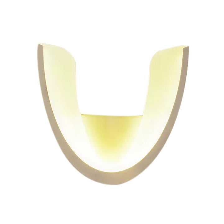 Skørter | Modern Half-Round Wall Light Acrylic White Finish LED Wall Light for the Office