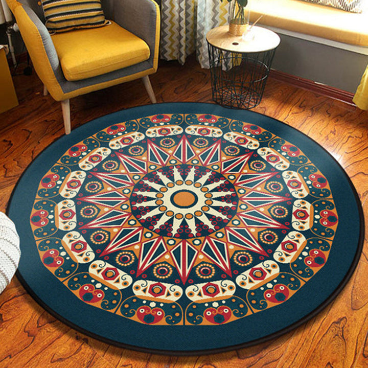 Lisslune | Yellow and black bedroom rug Americana Southwest rug polyester washable area rug