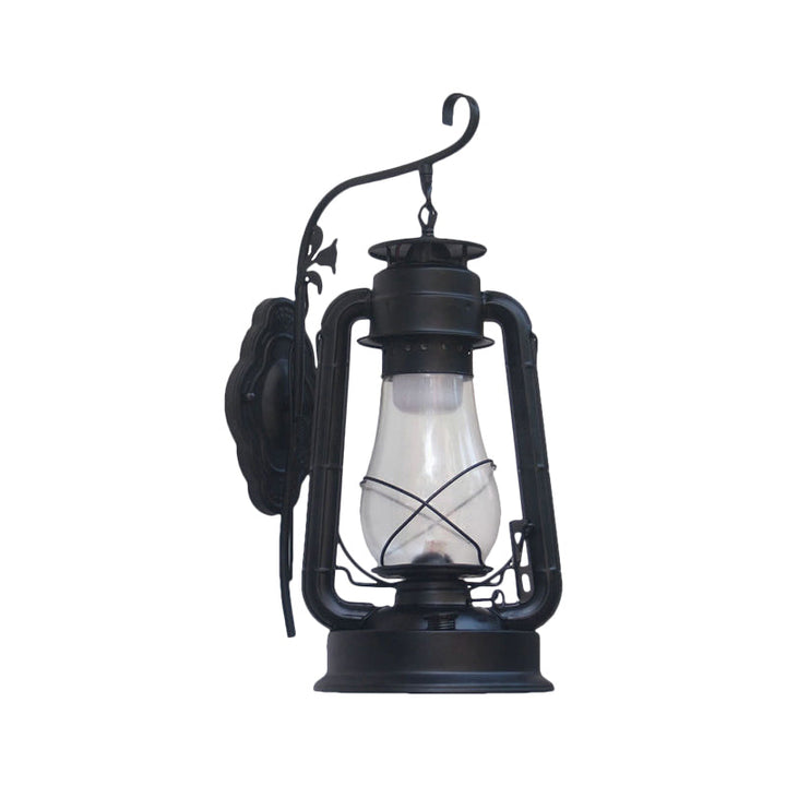 Lisslune | 1 Bulb Kerosene Wall Mounted Light Fixture Coastal Style Black/Bronze/Copper Clear Glass Lighting