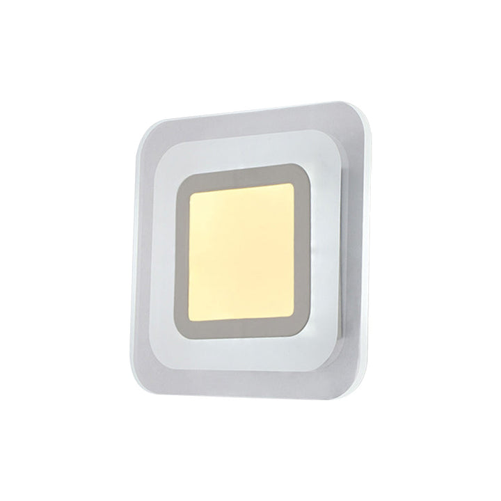 Lisslune | Ultralight Square Living Room Wall Light Acrylic Minimalist LED Wall Light in Warm/White Light