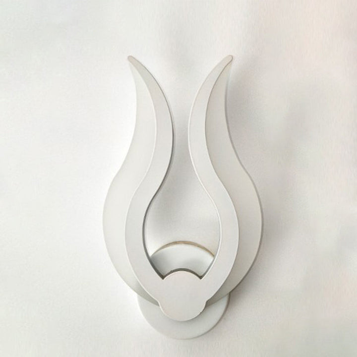 Lisslune | Flame-shaped Bedroom Wall Lantern Lighting Acrylic LED Nordic Wall Mounted Light in Warm/White Light