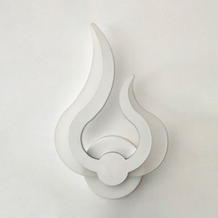 Lisslune | Flame-shaped Bedroom Wall Lantern Lighting Acrylic LED Nordic Wall Mounted Light in Warm/White Light
