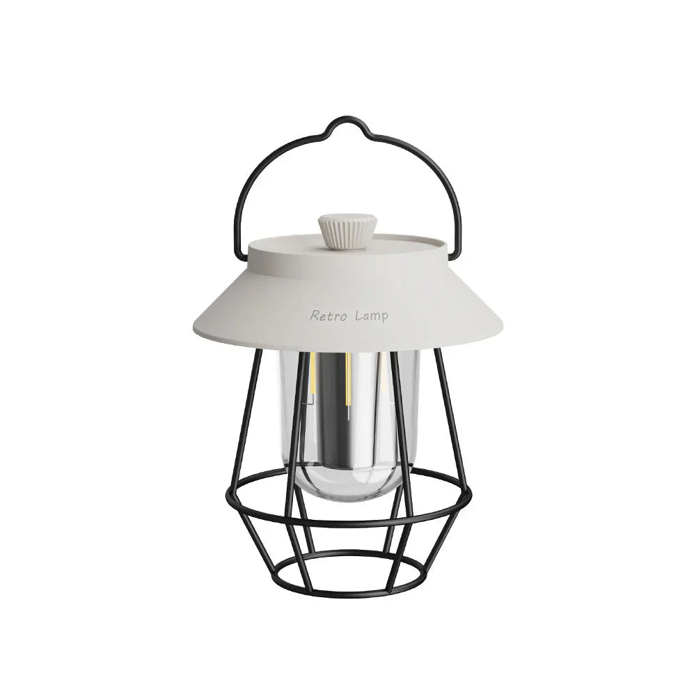 Lisslune | LED Camping Lantern in Retro Design – Portable Lamp for Indoor and Outdoor