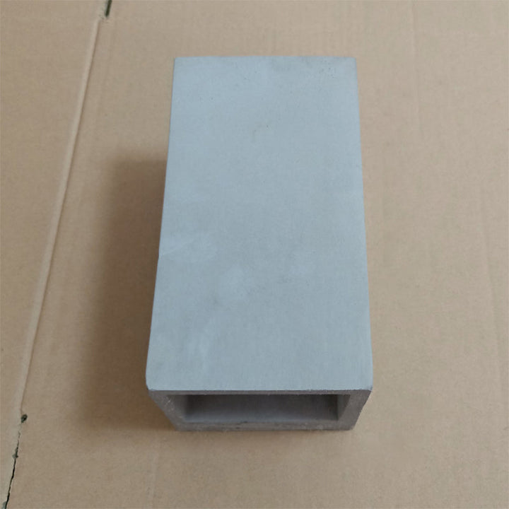 Lisslune | Cube/Cuboid Cement Flush Mount Wall Light Nordic 1 Head Gray Up Down Sconces Light for Stairs, 4"/5"/7" Wide