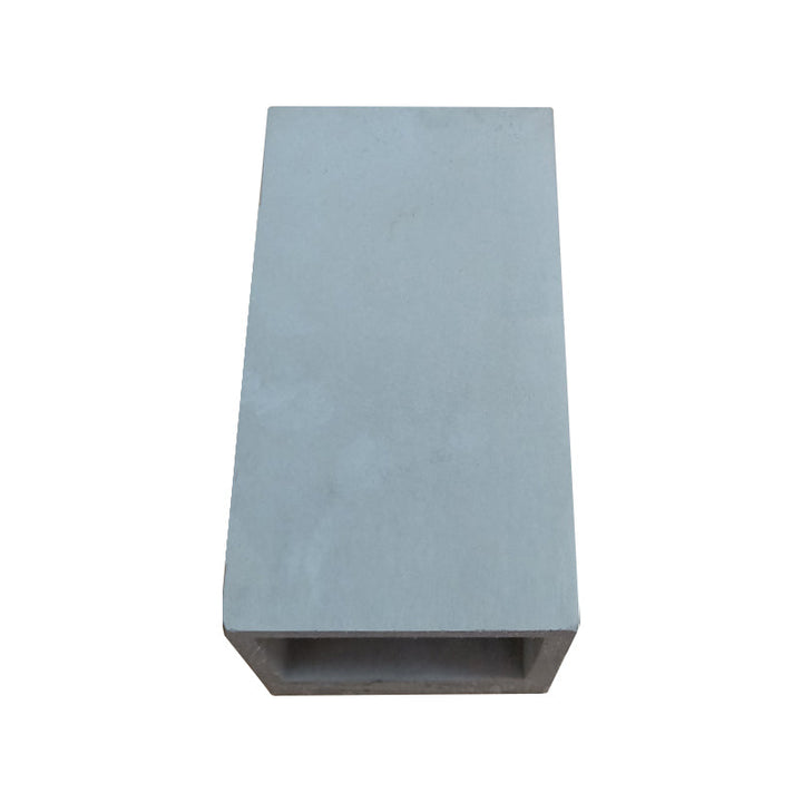 Lisslune | Cube/Cuboid Cement Flush Mount Wall Light Nordic 1 Head Gray Up Down Sconces Light for Stairs, 4"/5"/7" Wide