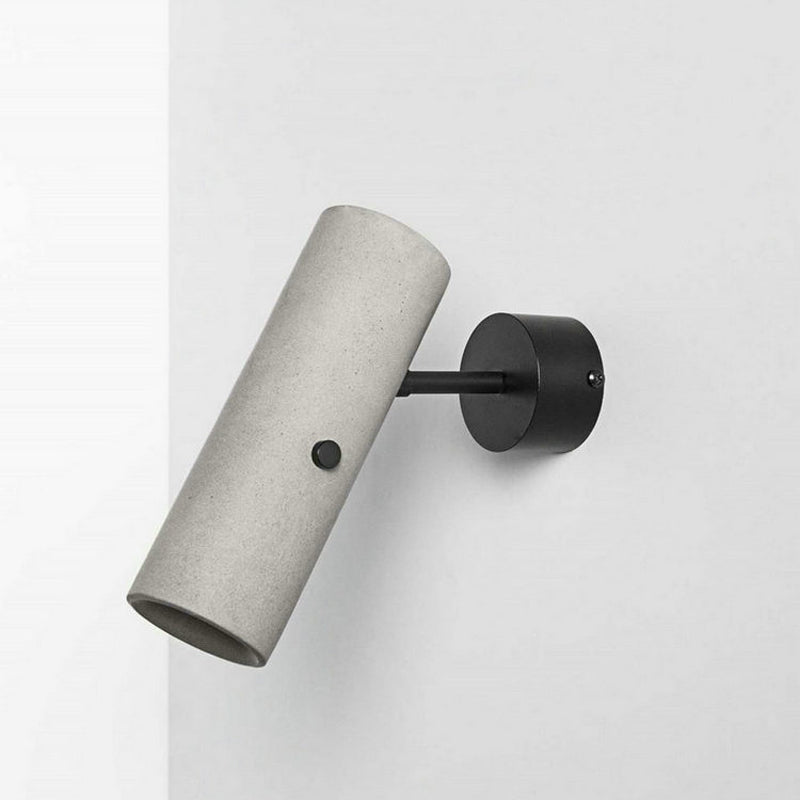 Skørter | Tube Clothing Store Wall Spotlights Cement Minimalistic LED Wall Lamp in Gray with Rotatable Connection