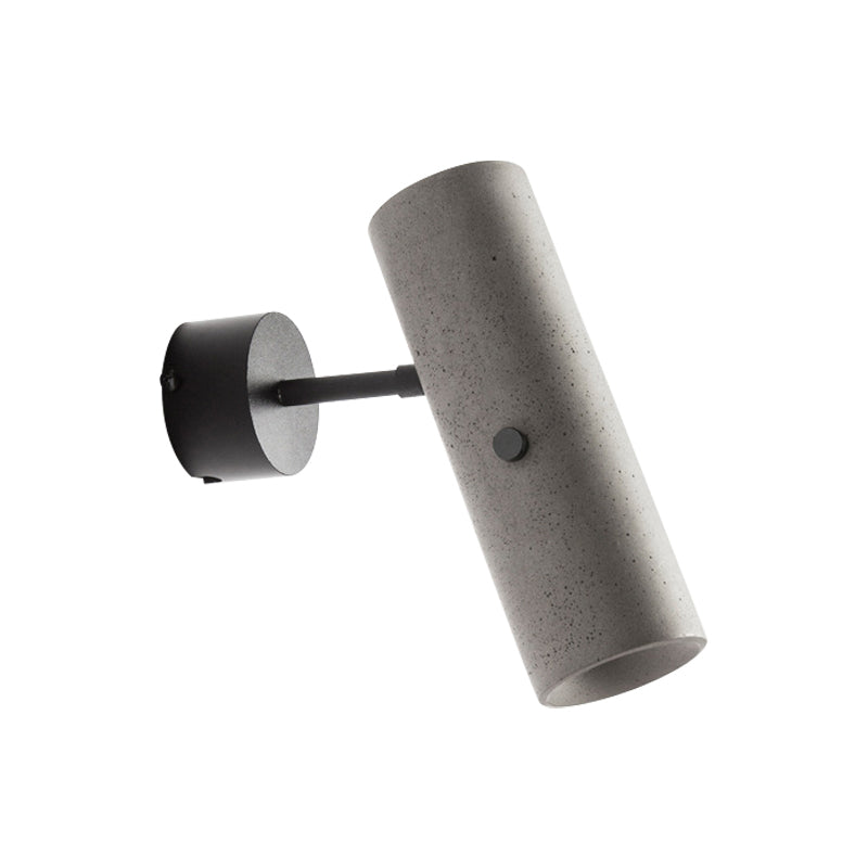 Skørter | Tube Clothing Store Wall Spotlights Cement Minimalistic LED Wall Lamp in Gray with Rotatable Connection