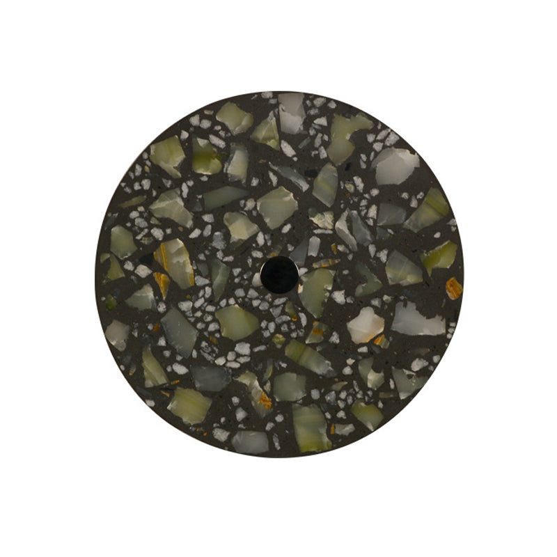 Lisslune | Terrazzo Disk LED Wall Light Art Deco Black/Red/Blue Flush Mount Wall Lamp for the Living Room