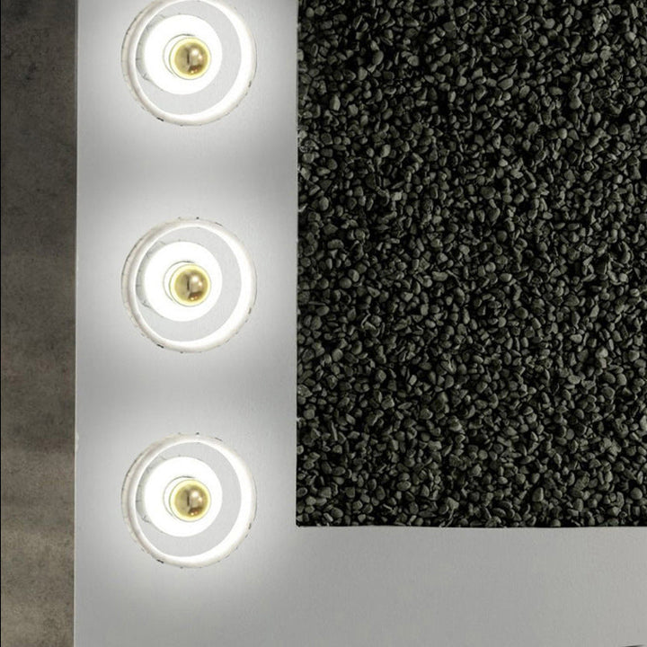 Skørter | White-Gold-Circle-Wall-Light-Designer 1 Bulb Marble Wall-Mounted Light