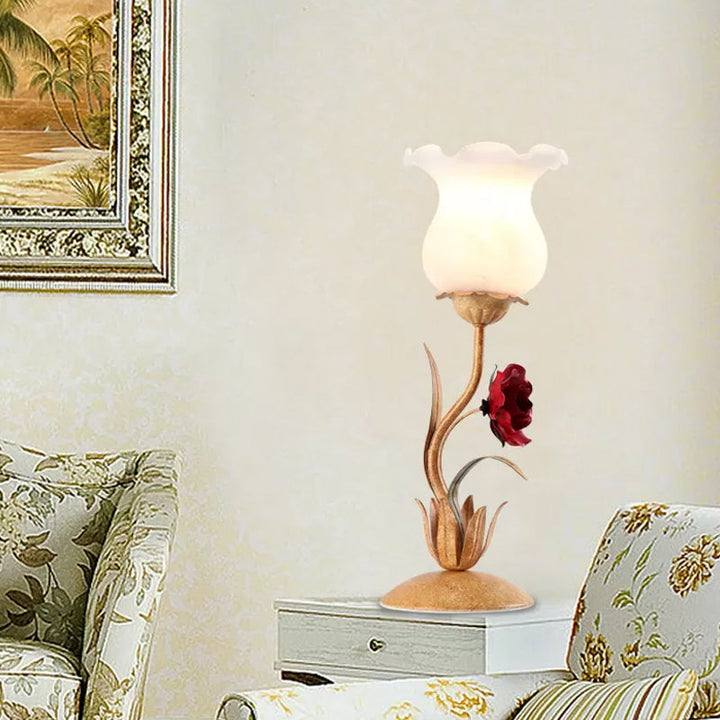 Lisslune | Florvia – Have-inspired table lamp made of frosted glass