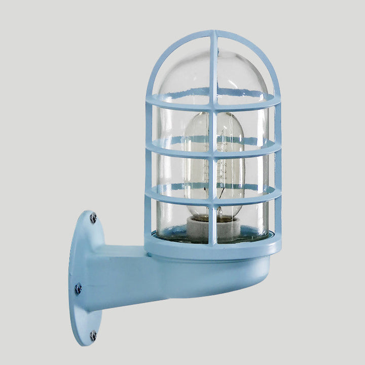 Lisslune | CageGlow - Industrial Wall Lamp with Clear Glass Housing