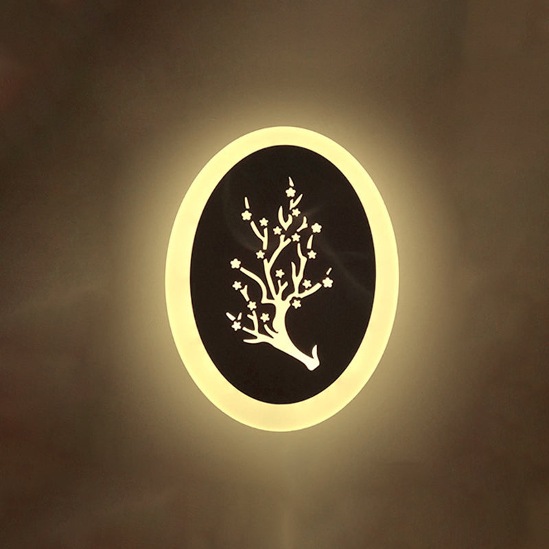 Lisslune | Diamond/Branch/Flower Acrylic LED Wall Lamp Light Minimalist White Wall Spotlight Lighting for Bedroom