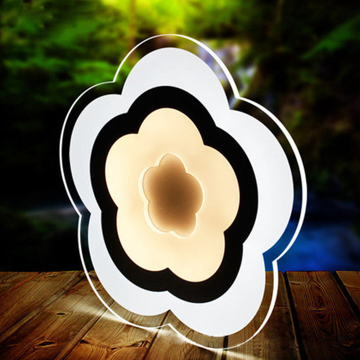 Lisslune | Diamond/Branch/Flower Acrylic LED Wall Lamp Light Minimalist White Wall Spotlight Lighting for Bedroom