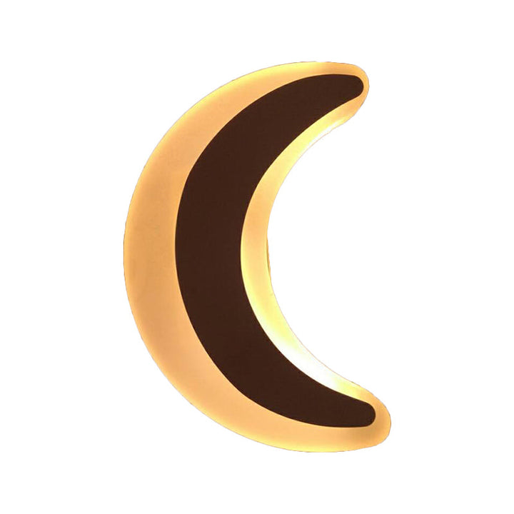 Lisslune | Cartoon Apple/Leaf/Cat Small Wall Lamp Acrylic Children's Bedroom LED Surface Mount Wall Light in White