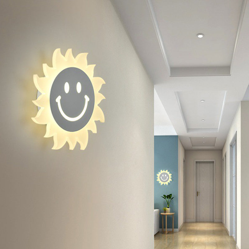 Lisslune | Smile/Square/Cloud LED Wall Lighting Simplicity Acrylic Living Room Wall Lamp Fixture in White